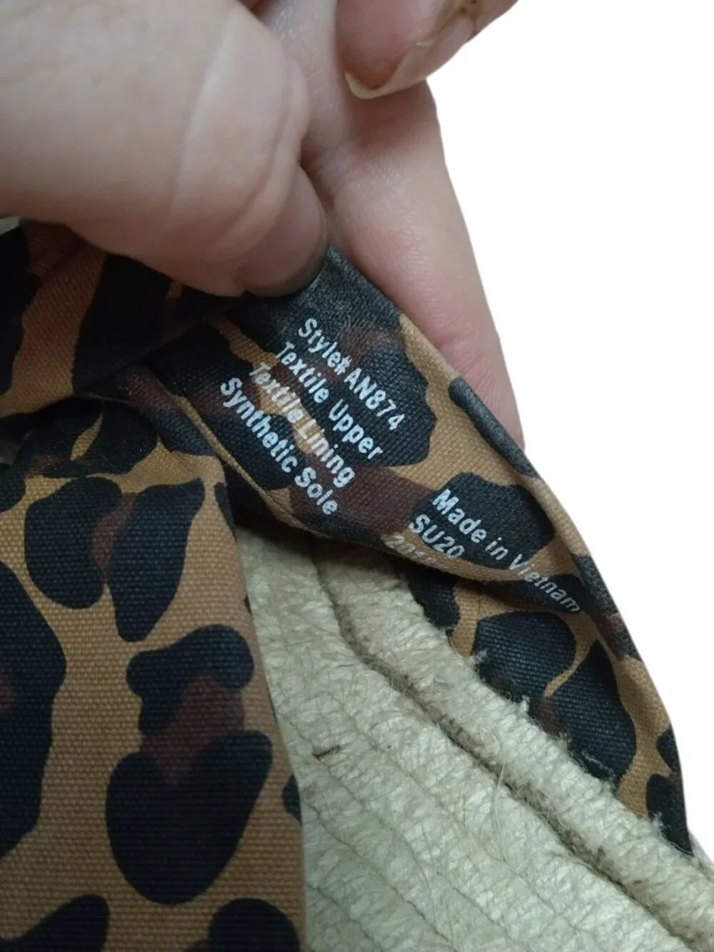 J. Crew Twisted-Knot Espadrille Leopard Print  Slip On Flat Sandals Size 7